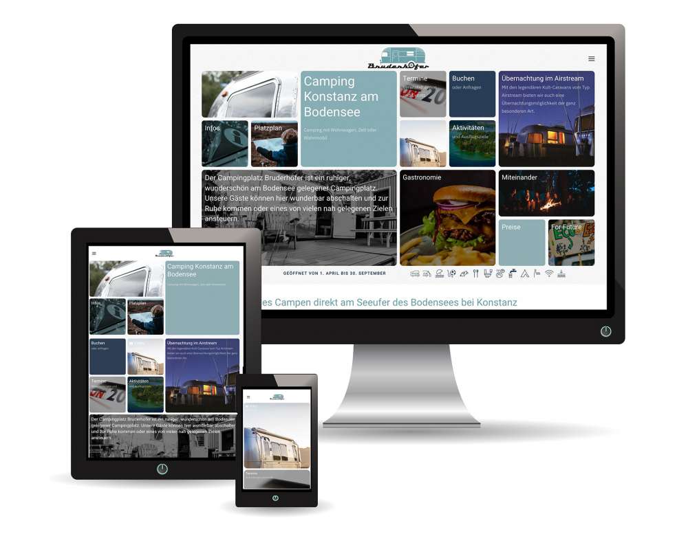 Webdesign Camping Bruderhofer