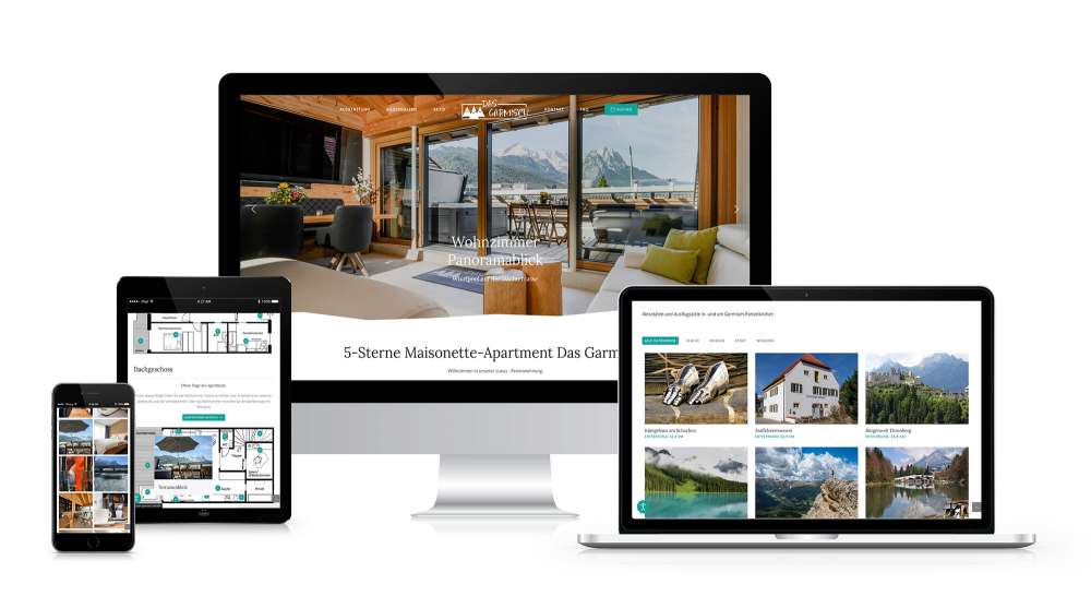 Webdesign Ferienwohnung "Das Garmisch"